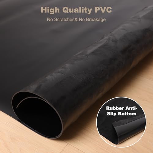 60" x 75" Office Mat for Hardwood Floor with 3D Feather Design,Waterproof&Non-Slip Computer Floors Mat,Utility Office Floor Mats for Rolling Chairs Hardwood,Office Chair Floors Protector for Home&Game