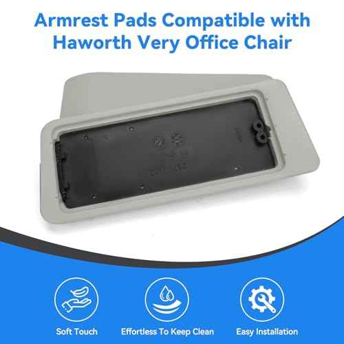 Arm Pads Caps Replacement for Haworth Very Office Chair,Office Chair Arm Rest Replacement£¨Gray£©