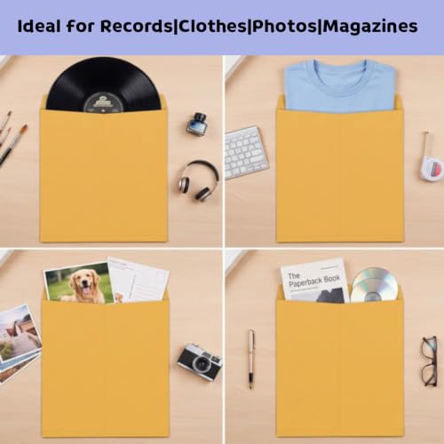 6x9 Manilla Envelopes Self Seal 100 Pack - Durable Kraft File & Mailing Envelopes