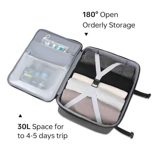 Omnpak Travel Backpack 18x14x8, Spirit Airlines Personal Item Bag with Shoe Compartment,17 Inch Laptop Backpack for men Airline Approved,Carry On Luggage with Wet Pocket, Grey