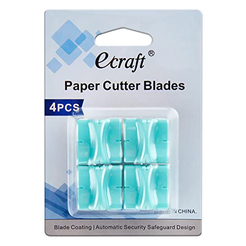 Ecraft Paper Cutter Replacement Blades White 4 Pack for Safe & Precise Cutting