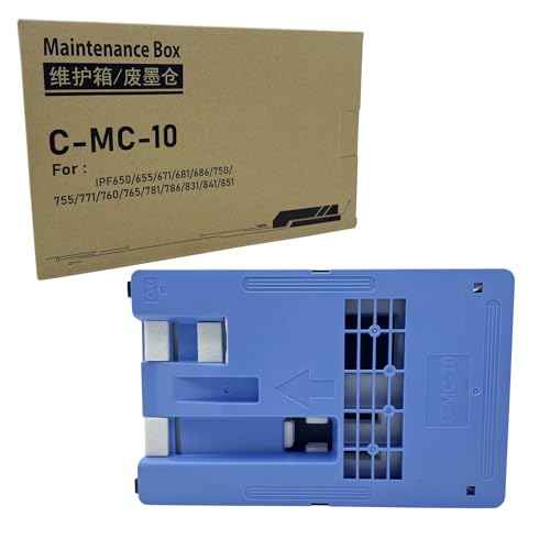 COCADEEX MC-10 Maintenance Cartridge Compatible with imagePROGRAF iPF750 iPF755 iPF760 iPF765 iPF670 iPF680 iPF685 iPF770 iPF780 iPF830 iPF840 iPF850 MFP M40 Printer (MC-10 Maintenance Box)