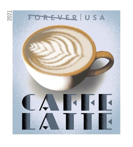 United States Postal Service Espresso Drinks Postage Stamp Booklet of 20 - Forever Collectible
