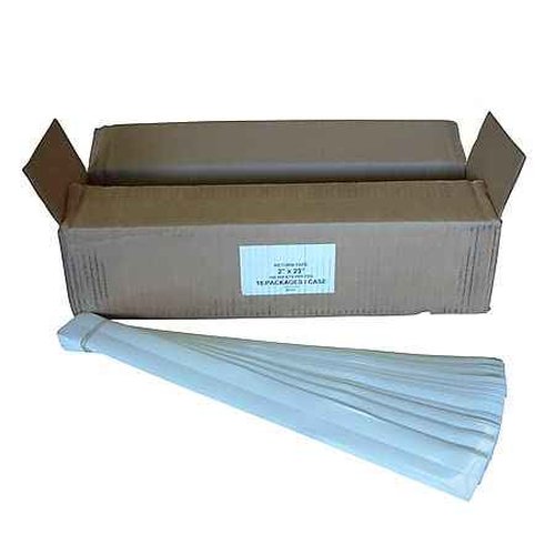 Pre-Cut Return Tape Strips 2" x 18" (Clear) / 100 Rubber-Banded Strips | Ideal for Packaging, Shipping, Mailing, and Office Use