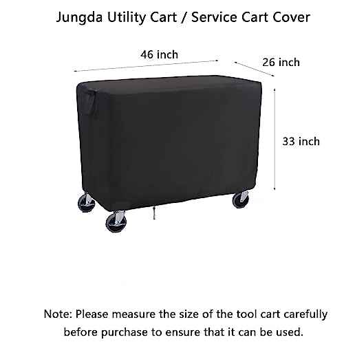 Rolling Tool Cart Cover 46 Inch,Waterproof Utility Cart Cover Service Cart Cover - 46 X 26 X 33 Inch