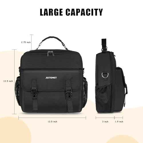 Zipper Binder 3 Ring, 500 Sheets Capacity, 2 Inch Binder with Shoulder Strap Fits for 14 Inch Laptop School and Office