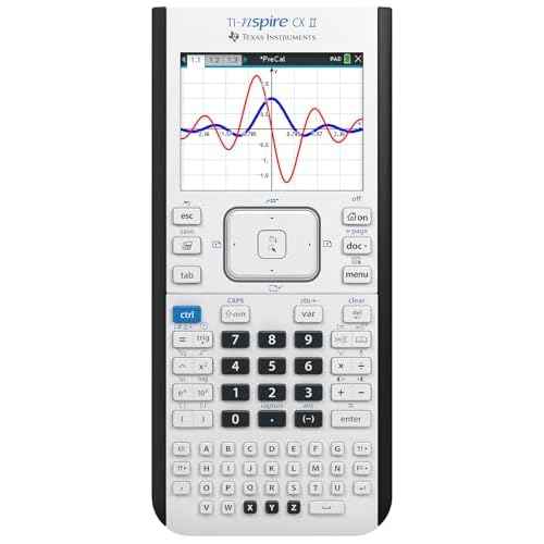 Texas Instruments TI-Nspire CX II Color Graphing Calculator with Student Software (PC/Mac) White 3.54 x 7.48