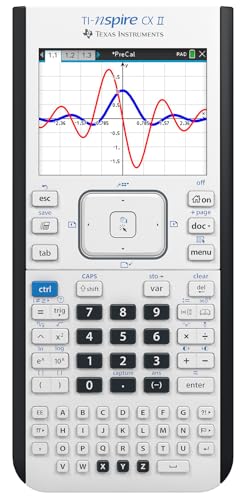 Texas Instruments TI-Nspire CX II Color Graphing Calculator with Student Software, White