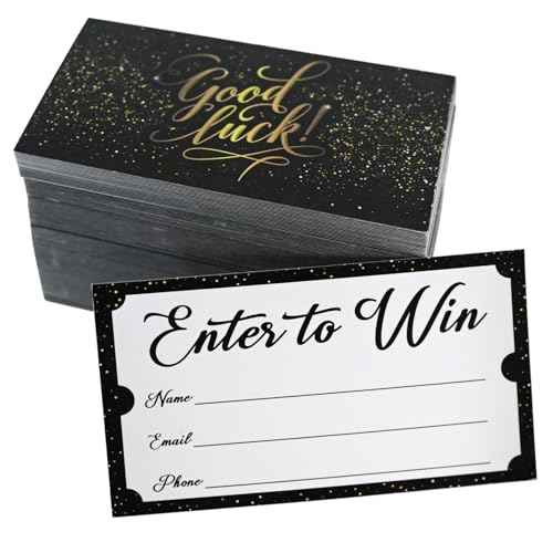 L LIKED 500 Raffle Tickets 3.5"x2"Enter to Win Card Great for Entry Cards Contest,Raffles,Ballot Box, Auction, Fund Raisers, Fairs, Carnivals, and More - with Space for Collect Name Email Phone