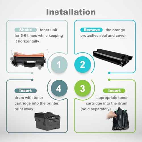 Compatible TN830 TN830XL Toner Replacement for Brother Printer DCP-L2640DW HL-L2400D HL-L2405W HL-L2460DW HL-L2480DW L2420DW MFC-L2807DW MFC-L2820DW (Black, 2 Pack)