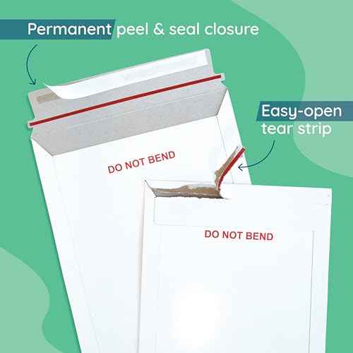 Blue Summit 50 Pack Photo Mailer 11x14 Cardboard Envelopes, Do Not Bend Rigid Mailers, Cardboard Envelopes for cards, For Paper Document, Photos, Pictures, and Magazine