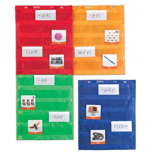 Learning Resources Magnetic Pocket Chart Squares Set of 4, 28 x 34 inches