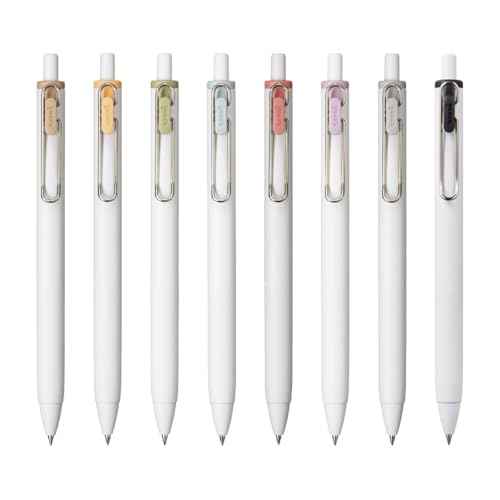 Mitsubishi Pencil UMNS38FC8C Gel Ballpoint Pen Uni-Ball One 0.38 Fica Color Set of 8 Colors