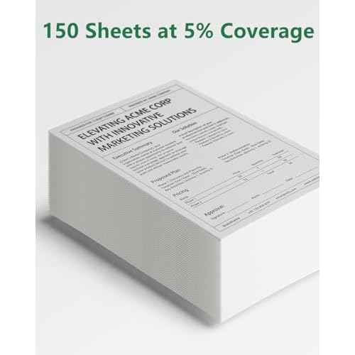 4-Pack Compatible with Brother PC501 Fax Cartridge, Black, 150 Sheets