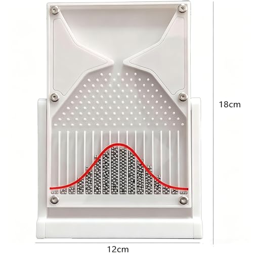 Galton Board Probability Model in Acrylic, Black Variation - Educational Desktop Demonstration