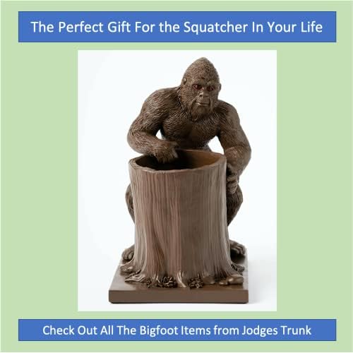 Bigfoot Pen Holder and Pencil Holder for Desk ? Sasquatch Makeup Brush and Toothbrush Holder ? Wood Ape Succulent Pot and Planter for Indoor Plants ? Bigfoot Gifts and Merchandise for Believers