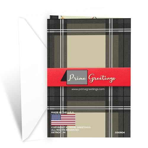Prime Greetings Brother Birthday Card, Made in America, Eco-Friendly, Thick Card Stock with Premium Envelope 5in x 7.75in, Packaged in Presentation Mailer