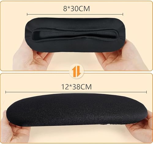 DHXYZZB Large Office Chair Arm Covers - Thickened Stretchable Armrest Pads, 2 Pieces