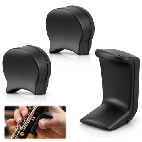 3 Pack Silicone Clarinet Thumb Rest Cushions for Woodwind Instruments