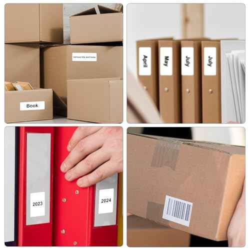 Hehua 2-1/4" x 1-1/4" Compatible with DYMO Labelwriter 550 5XL 30334 with RFID Chip, Multipurpose Barcode & FNSKU Labels, Perforated, Compatible with DYMO Desktop Printers, Total 4000 Labels/4 Rolls