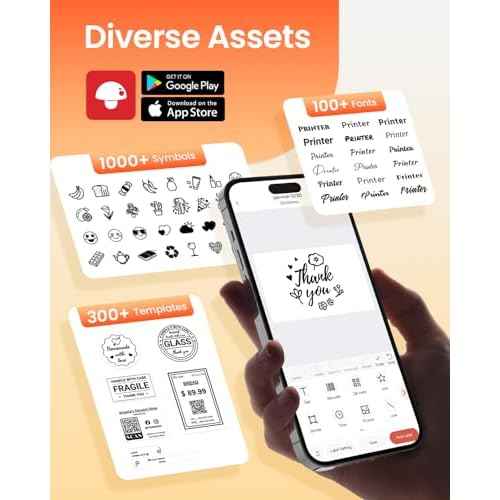 Phomemo Label Printer M110 Upgraded Label Maker Bluetooth No Ink Portable for Small Business, Address, Office, Home for Phone; for PC/Mac(USB), with 100 Labels, White