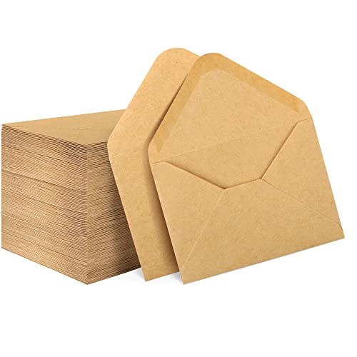 Joyberg 150 Pack Small Kraft Gift Card Envelopes 4x2.7in for Holidays Weddings