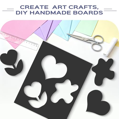 Golden State Art Foam Boards 5x7 Black 25 Pack 3/16 Inch Thick for Crafts & Projects