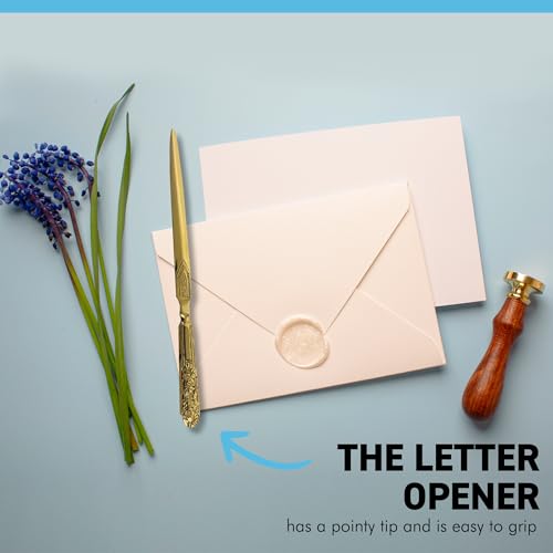 Thorness Embossed Brass Letter Opener