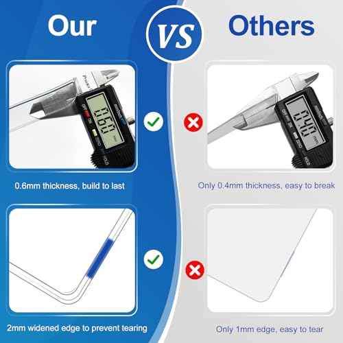 200 Pack Clear Plastic Passport Identification Card Holders, 4x6 Inch Vertical No Zipper Plastic Name Badge ID Card Holders