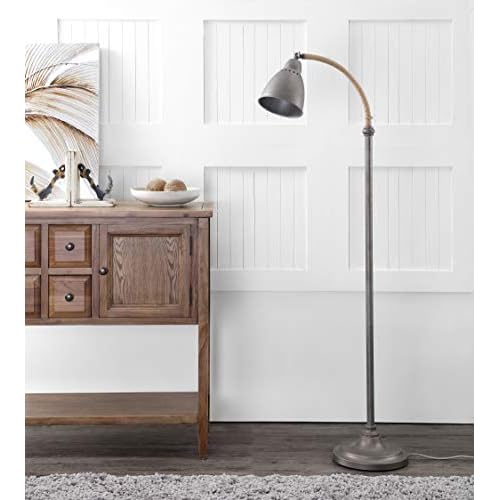 Safavieh Lighting Collection Naldo 60" Dark Grey Floor Lamp