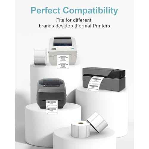 2.25" x 1.25" 3-Proof White Direct Thermal Labels for Zebra ZD410 ZD411 LP2824 ZD421 ZD420 GK420D, 12 Rolls 12000 Pcs 2-1/4x1-1/4 Barcode Return Address Labels Used with Rollo MUNBYN