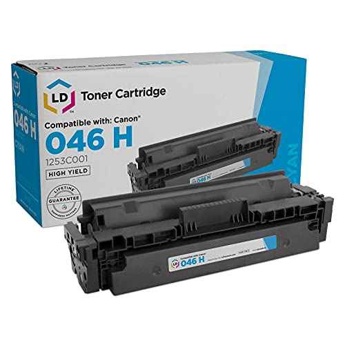 LD Products Compatible Toner Cartridge Replacement for Canon 046H 1253C001 High Yield (Single Cyan) Compatible with Canon Color imageCLASS LBP654Cdw MF735Cdw LBP654Cfw MF731Cdw MF733Cdw