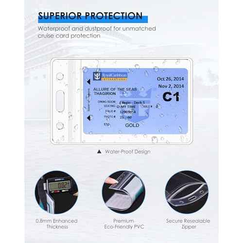 5 Pack Lanyard with Waterproof ID Badge Holders for Cruise Ship Cards, Essentials for Royal Caribbean, Carnival, NCL Cruise 2025 (Mix)