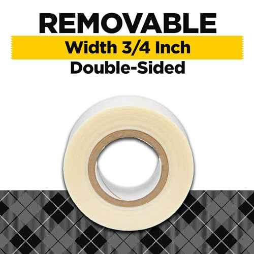 Scotch Removable Fabric Tape, 3/4 in x 180 in, 1/Pack, Removable and Double Sided (FTR-1-CFT)