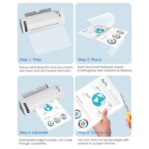 KTRIO 5 MIL Laminating Sheets, Hold 8.5 x 11 Inches, 300 Pack Thermal Laminating Pouches, 9 x 11.5 Laminate Sheets for Laminator, Clear Lamination Sheet Paper, Letter Size, Office School Home Supplies