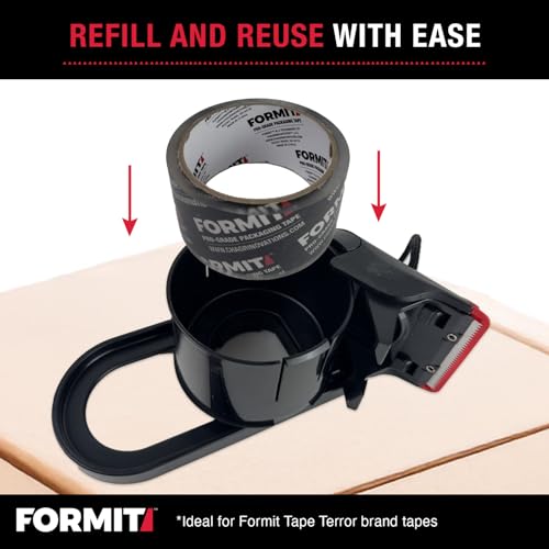 Tape Terror Packing Tape Dispenser - 1 Count, Refillable, Fits 2" Tape