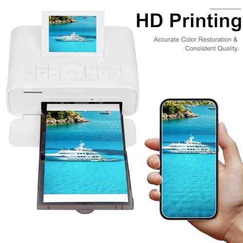 Compatible for Canon Selphy CP1500 CP1300 Ink and Paper, KP-108IN KP108 3 Color Ink Cartridges and 108 Sheets Glossy 4x6 Photo Paper for Selphy CP1500 CP1200 CP1000 CP910 CP900