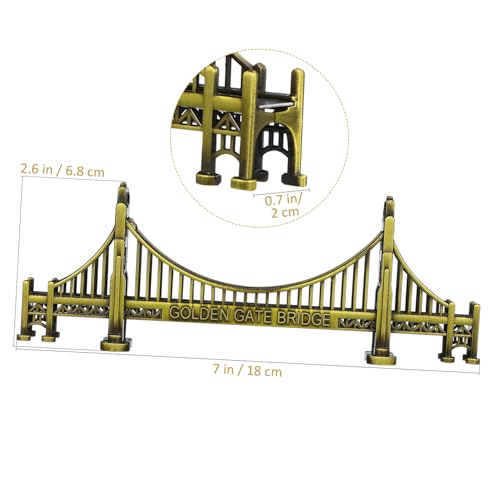 Garvalon Golden Gate Bridge Model - Retro Alloy Desk Statue