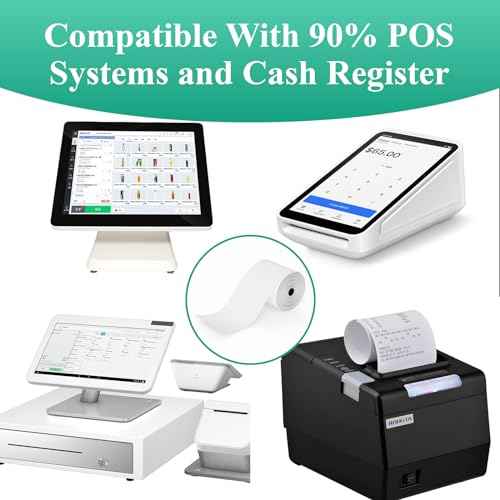 3 1/8" x 230' Thermal Paper Receipt Rolls, Premium Quality Thermal Printer Paper Compatible with Most POS Systems, Cash Registers,Credit Card Paper£¨20Rolls£©