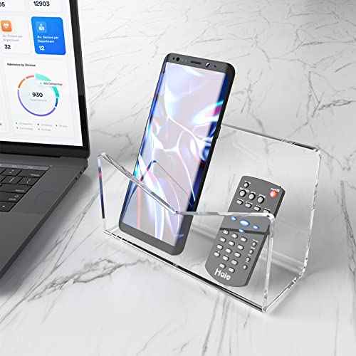 Richboom Acrylic Mail Holder, Envelope Holder for Desk Countertop Letter Holder for Home Office School (1 Section Clear)