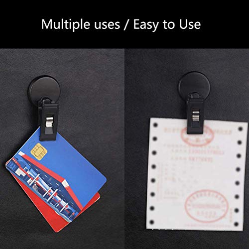 2Pcs Car Note Pad Holder, Windscreen Clip for Tickets & Cards, Self-Adhesive