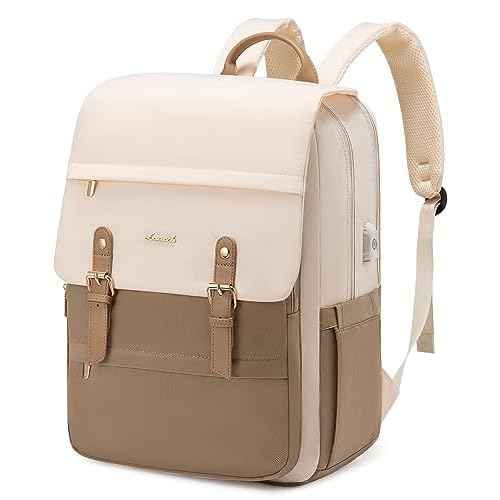 LOVEVOOK Laptop Backpack for Women Vintage Travel Backpack Purse Airline Approved 15.6 Inch Large Computer Backpack Fashion Teacher Nurse Bag for Work Business College