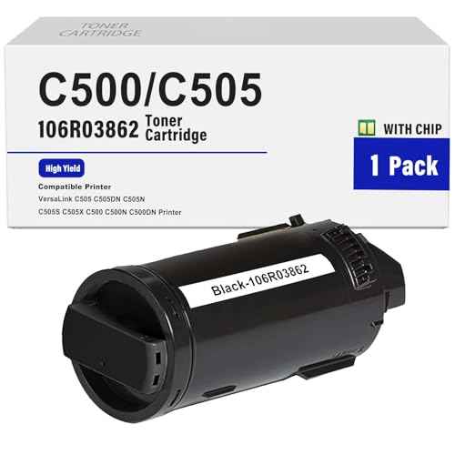 C500/C505 Toner Cartridges 106R03862 Compatible for Xerox VersaLink C505 C505DN C505N C505S C505X C500 C500N C500DN Printer(1 Black)