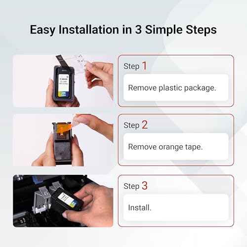 Canon CL-286 Genuine Color Ink Cartridge, Compatible with TR7820, TS7720/7722