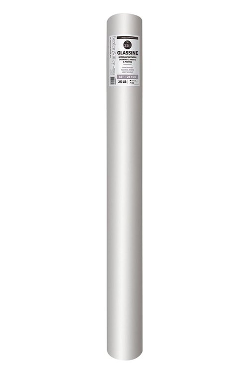 Borden & Riley 48" x 20 Yards #25G Glassine Paper, 25 lb, 1 Roll Each