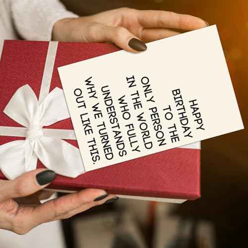 Funny Birthday Card for Sister Brother, Happy Birthday Sister Card, Humorous Brother Birthday Gifts, Hilarious Bday Cards Ferfect for Women, Men, and Siblings