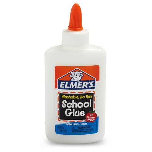 Elmer's White Liquid School Glue - 4 Oz, Pack of 12, Safe & Washable for Arts & Crafts