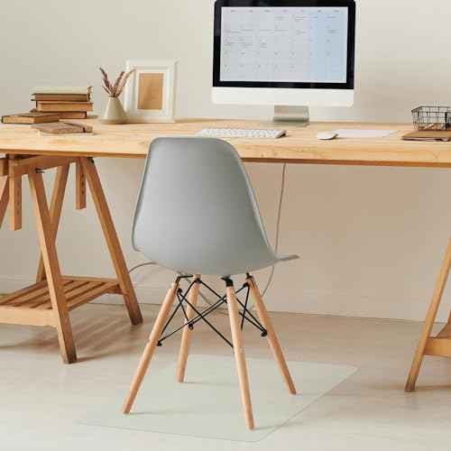 Chair Mat for Hardwood Floor Rectangles 28" x 30", Small Desk Floor Protector Chair Mats for Chairs, Clear Office Chair Mat for Low Pile and Hardwood Floor,Small Chair mat
