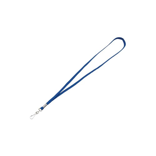 Advantus Deluxe Lanyard with J-Hook, Blue, 100/Box (97129)