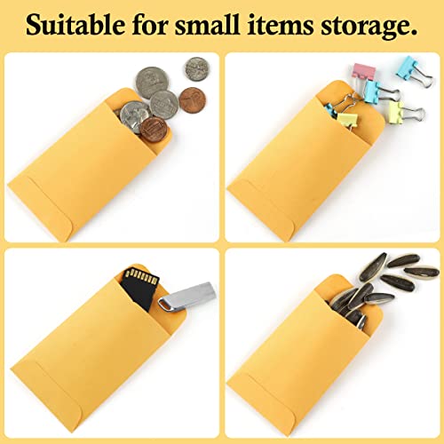 Small Kraft Coin Envelopes Pack of 200 - Sealed Seed & Gift Packets